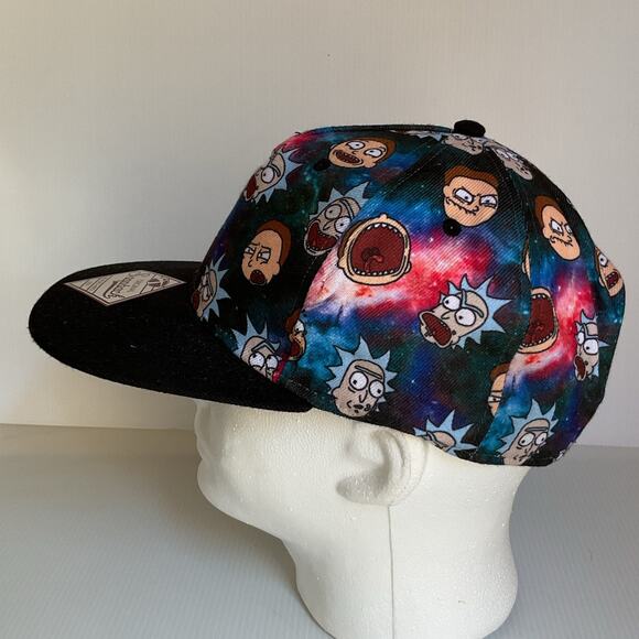 Rick and Morty Snapback Hat – Galaxy Print – Bioworld Merch OSFA Baseball Cap - Picture 3 of 9